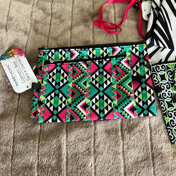 Set of 10 Two Sizes Cosmetic Hostess Bags NWT - Picture 3 of 4